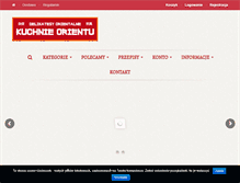Tablet Screenshot of kuchnieorientu.pl